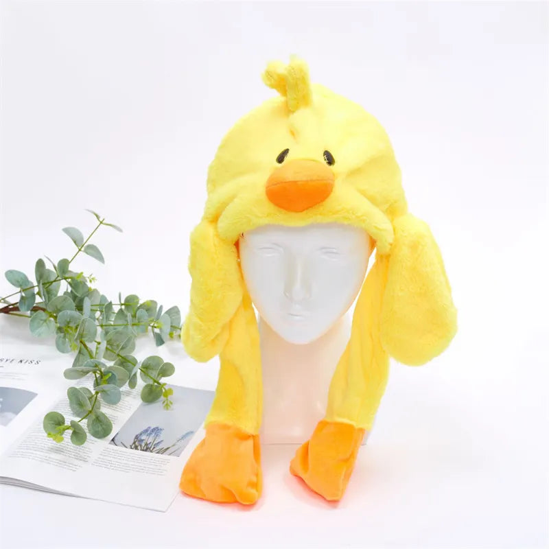 Interactieve Knuffelpet met Bewegende Oren – Pluche Muts Dieren Cosplay Accessoire voor Kinderen & Volwassenen | Sulvida