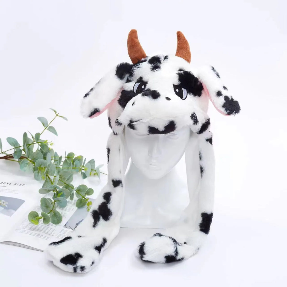 Interactieve Knuffelpet met Bewegende Oren – Pluche Muts Dieren Cosplay Accessoire voor Kinderen & Volwassenen | Sulvida