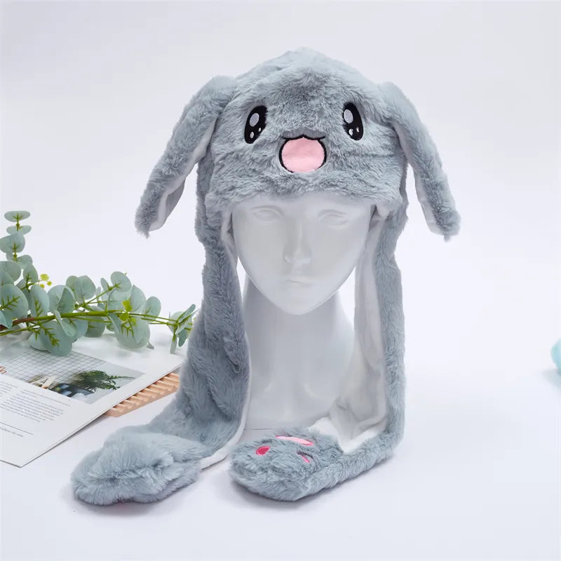 Interactieve Knuffelpet met Bewegende Oren – Pluche Muts Dieren Cosplay Accessoire voor Kinderen & Volwassenen | Sulvida