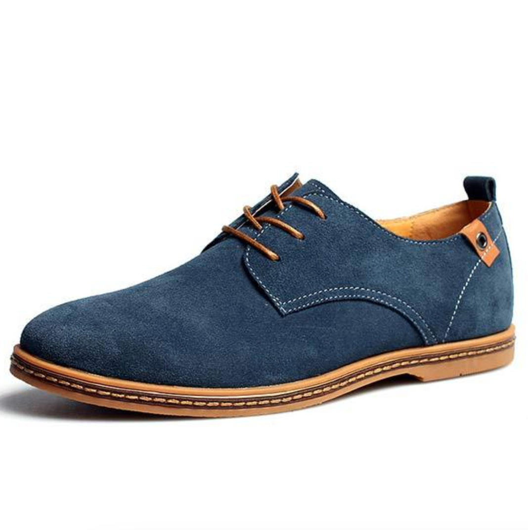 Herenschoenen Vegansuède Oxford Veters Casual Klassiek Cognac Bruin Groen Grijs Stijlvol Comfortabel | Sulvida