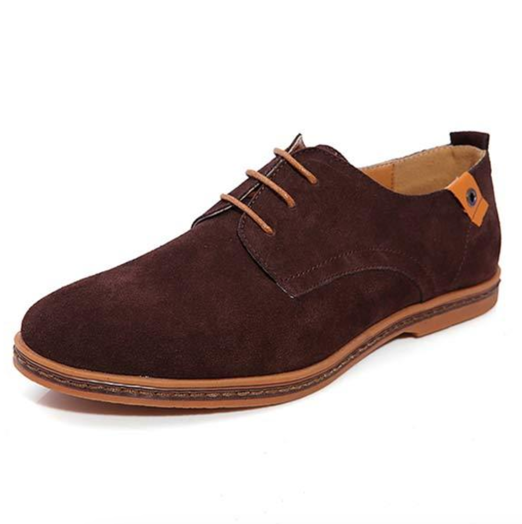 Herenschoenen Vegansuède Oxford Veters Casual Klassiek Cognac Bruin Groen Grijs Stijlvol Comfortabel | Sulvida