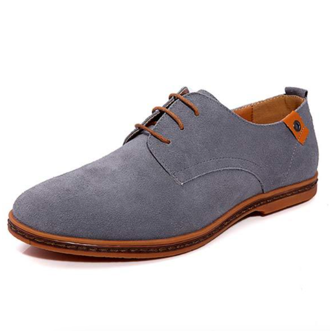 Herenschoenen Vegansuède Oxford Veters Casual Klassiek Cognac Bruin Groen Grijs Stijlvol Comfortabel | Sulvida