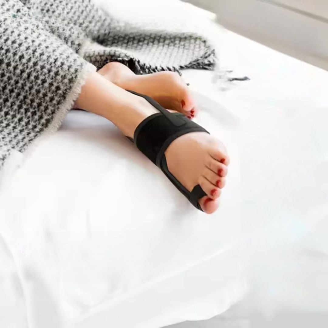 Nachtspalksysteem voor correctie hallux valgus met ergonomische pasvorm verstelbare band en comfortabel draaggemak | Sulvida