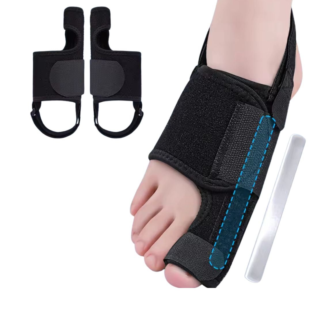 Nachtspalksysteem voor correctie hallux valgus met ergonomische pasvorm verstelbare band en comfortabel draaggemak | Sulvida