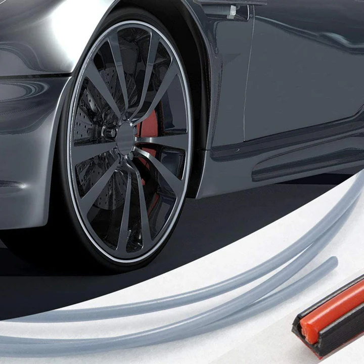 Velgrand Beschermstrip 8 Meter Rubber Zelfklevend voor Auto Velgen - Beschermt tegen Schuurschade en Krassen | Sulvida