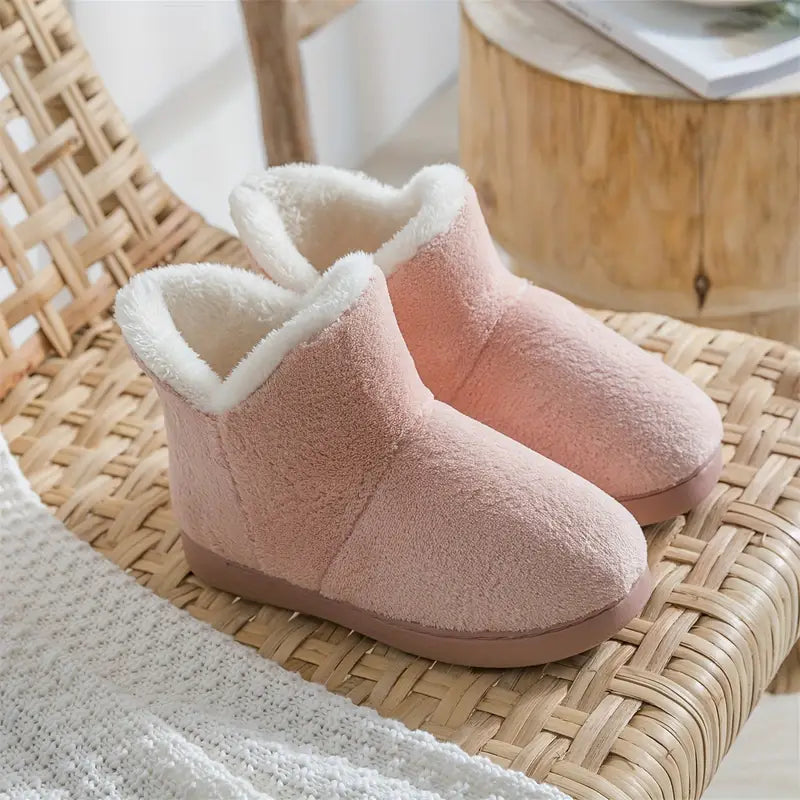 Warme Dames Sloffen met Zachte Sherpa Voering voor Ultiem Thuiscomfort in Roze Kaki Grijs Groen en Beige | Sulvida