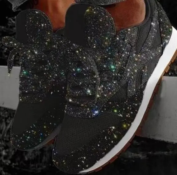 Dames Glitter Sneakers Fashion Glanzende Sportschoenen Lakleren Trendy Glimmende Freizeitschuhe Dames Schoenen | Sulvida