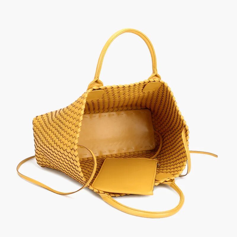 Sac à main élégant avec mini-sac en similicuir PU 38×17×30cm, spacieux, durable, sac d’épaule pour ordinateur portable, travail, bureau et quotidien | Sulvida