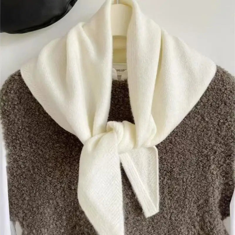 Gebreide Driehoekige Sjaal Dames Winter Zachte Warmte Stijlvol Ontwerp Comfortabel Herfst Koud Weer Accessoire | Sulvida
