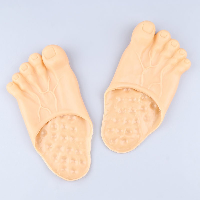 Realistische Teenslipper Huidskleur Unisex – Grappige Voetslippers voor Strand, Feest & Verkleedpartij | Sulvida