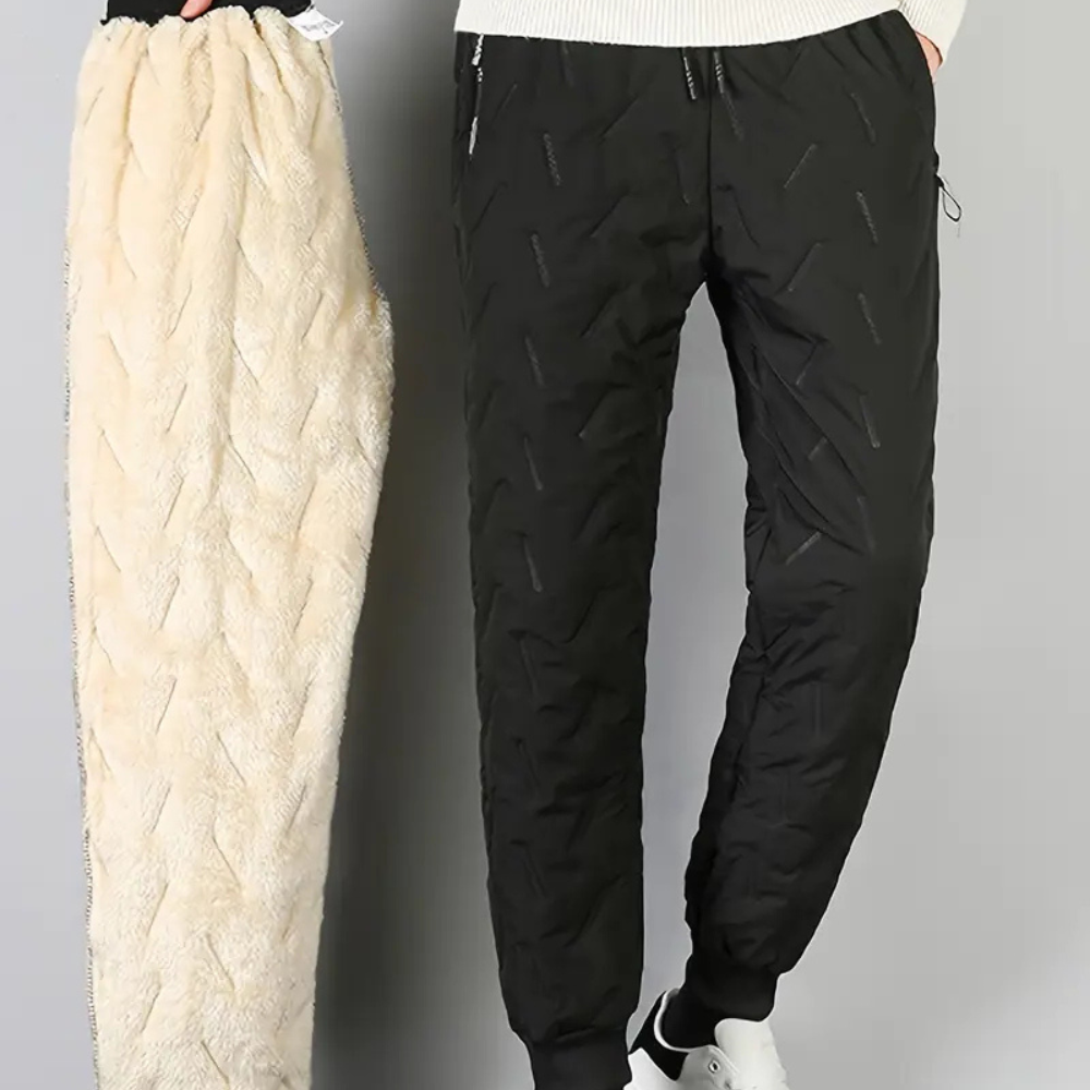 Thermische Winterbroek voor Dames Waterproof Zwart Grijs Warm Outdoorbroek met Rits Zakken Wandelen Skiën | Sulvida