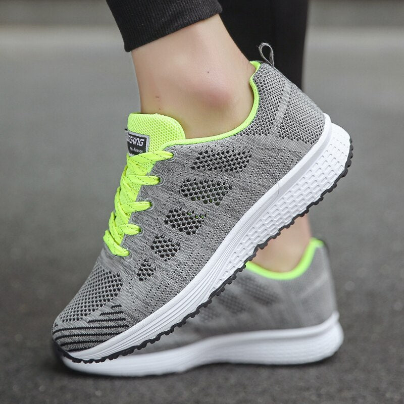Orthopedische wandelsneakers dames met boogondersteuning ademend mesh ergonomisch comfortabel dagelijks gebruik | Sulvida