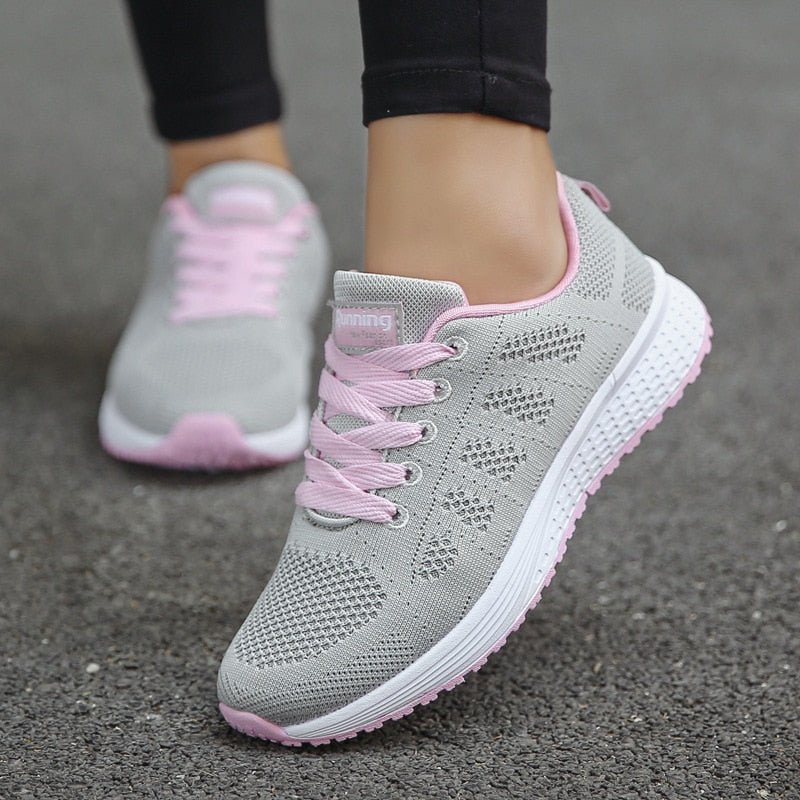 Orthopedische wandelsneakers dames met boogondersteuning ademend mesh ergonomisch comfortabel dagelijks gebruik | Sulvida