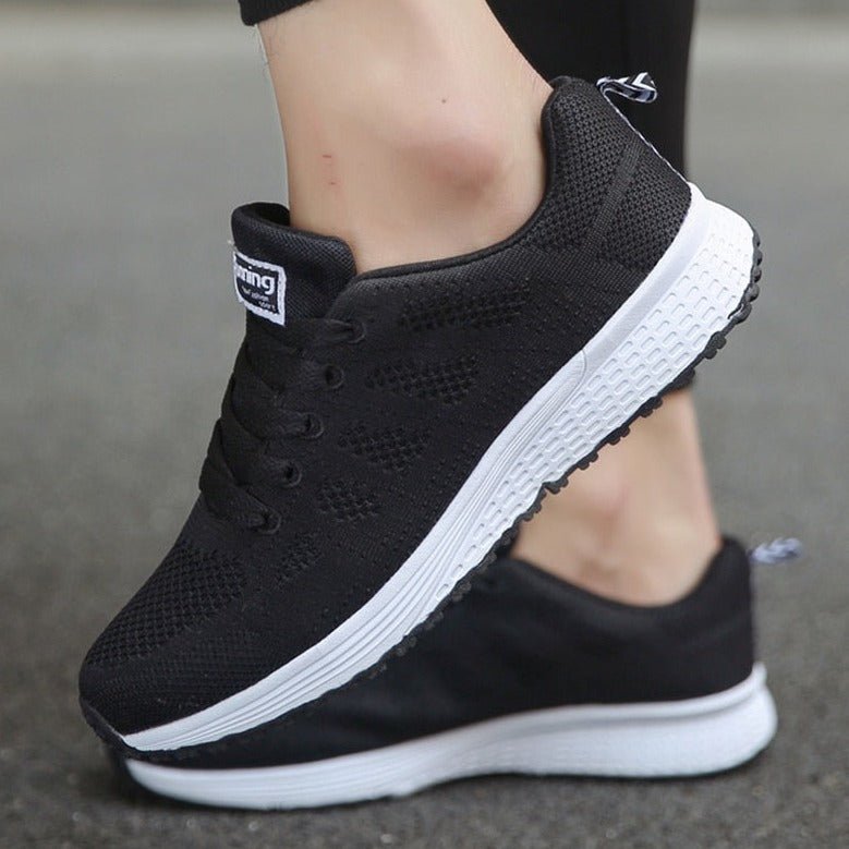 Orthopedische wandelsneakers dames met boogondersteuning ademend mesh ergonomisch comfortabel dagelijks gebruik | Sulvida