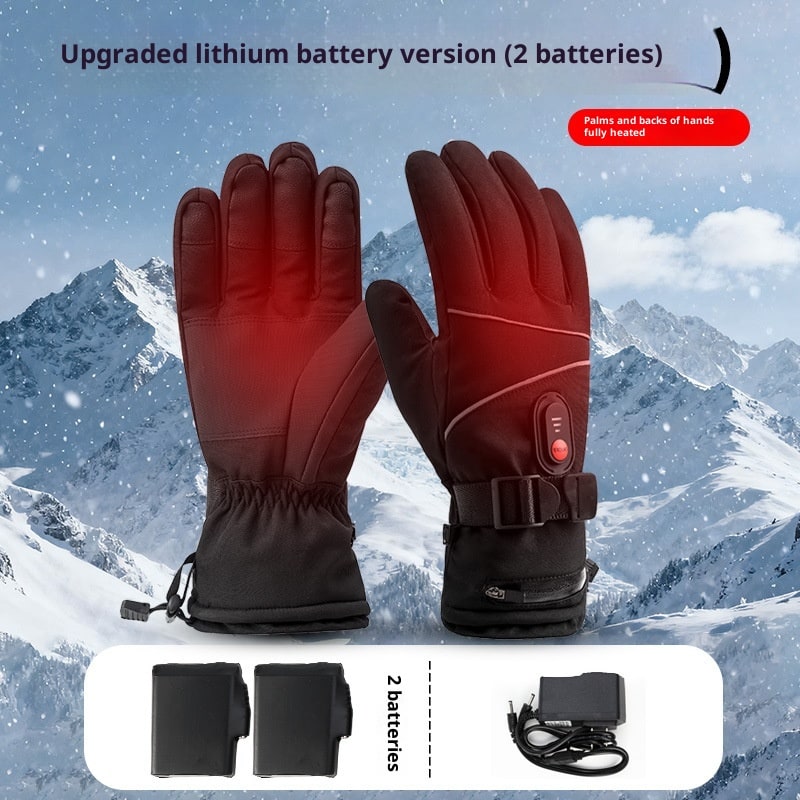 Oplaadbare Verwarmde Dameshandschoenen Waterdicht met Verstelbare Polsband 3.7V en 7.4V Winter Handwarmers | Sulvida