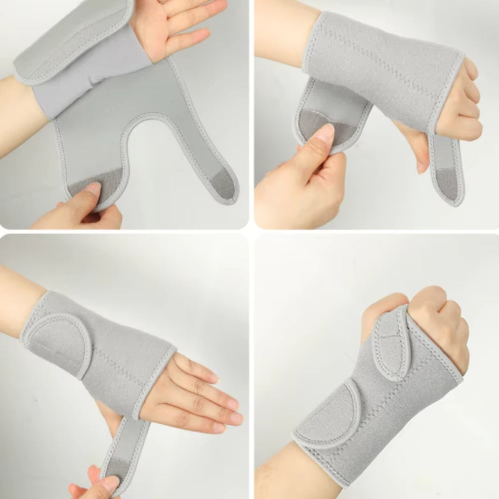 Verstelbare Polsbrace met Metalen Spalk – Stabiele Ondersteuning voor Pols en Hand bij Belasting en Herstel | Sulvida