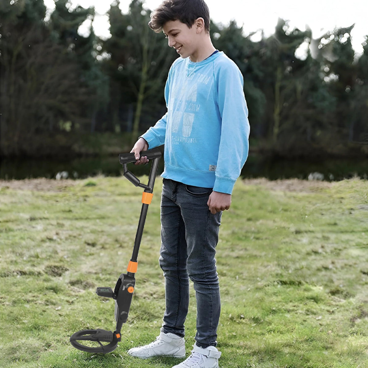 Metaaldetector voor Kinderen - Verstelbaar - 10,5 Inch Diepte - Waterdicht - Educatief Speelgoed Schatzoekers | Sulvida