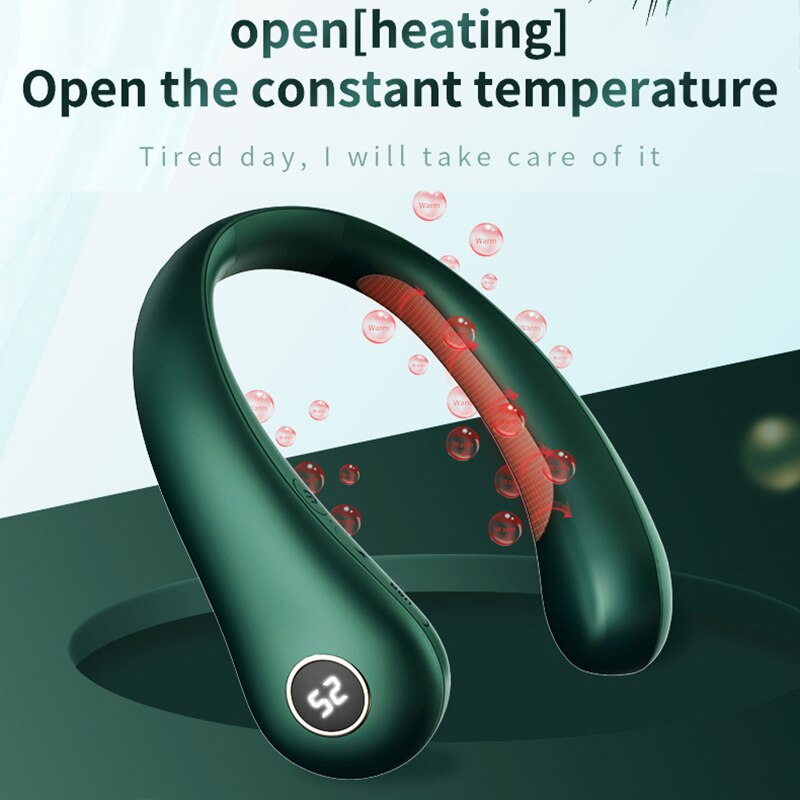 Verstelbare Elektrische Nekwarmer met USB-Oplaadpoort Temperatuurweergave en Warmtetherapie voor Nek | Sulvida