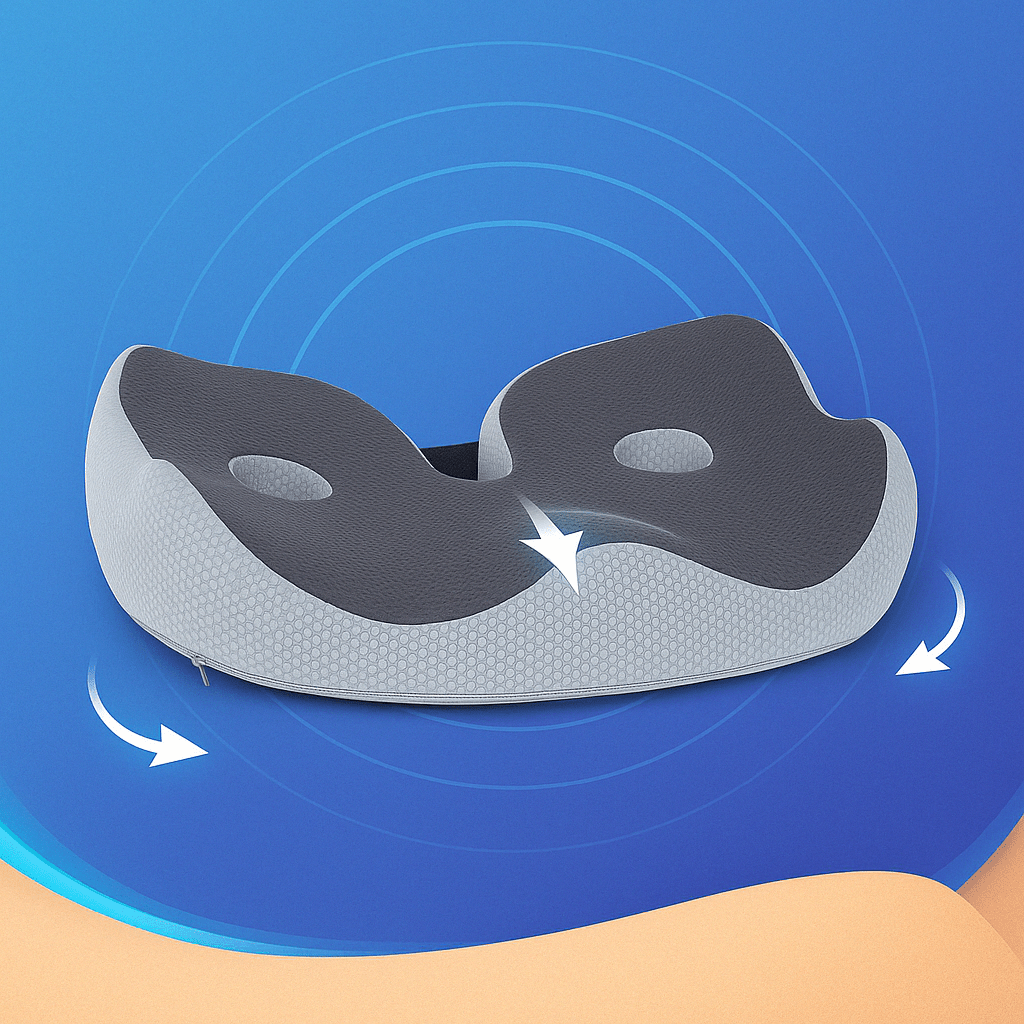 Ergonomisch Zitkussen Memory Foam Verstelbaar Comfort Steun Kantoor Auto Thuis Orthopedisch Stoelkussen | Sulvida