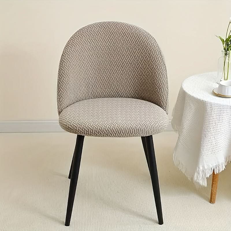 Lot de housses de chaise élastiques extensibles, modernes, unies, pour salle à manger, extensibles et protectrices | Sulvida