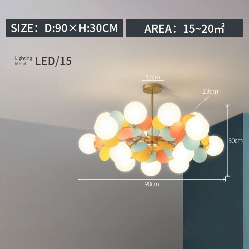 Glazen Bloementak Kroonluchter met G9 LED en Dimfuncties Acryl en Glas Plafondlamp Woonkamer Eetkamer | Sulvida