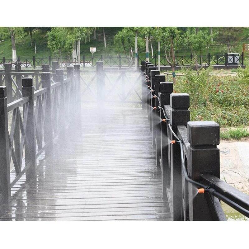 Automatisch irrigatiesysteem 5m/10m/15m/20m met verstelbare sproeiers voor tuin balkon moestuin kas - druppelsysteem besproeiing waterbesparend kunststof PP + POM zwart | Sulvida