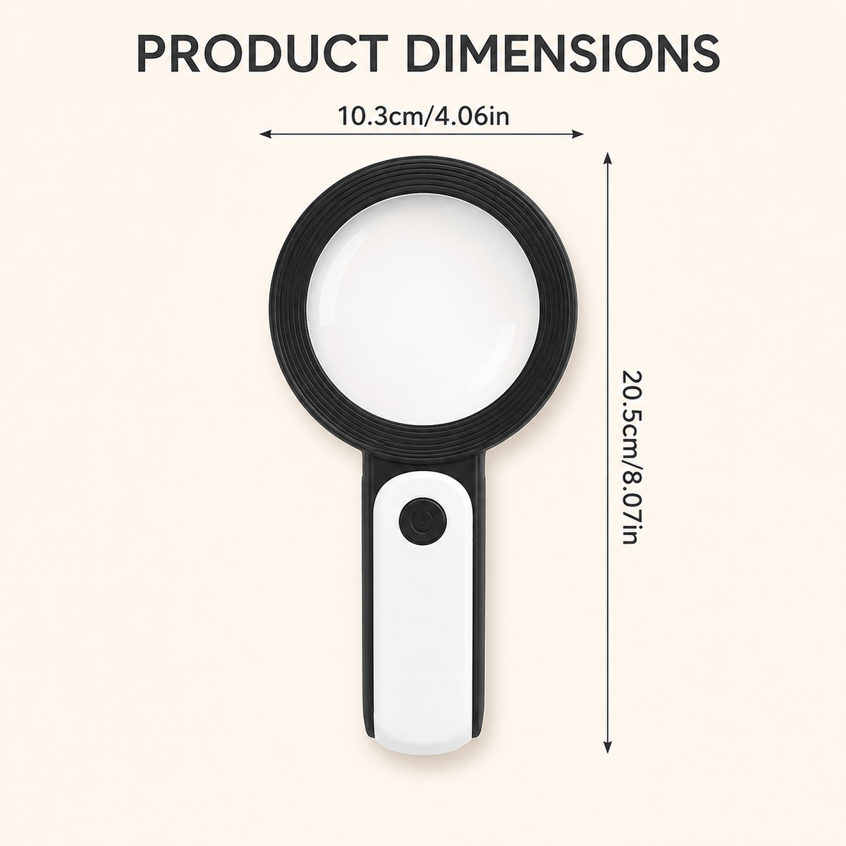 Loupe à main avec éclairage LED, grossissement 30x, outil pratique pour lire les petits détails et les caractères fins | Sulvida