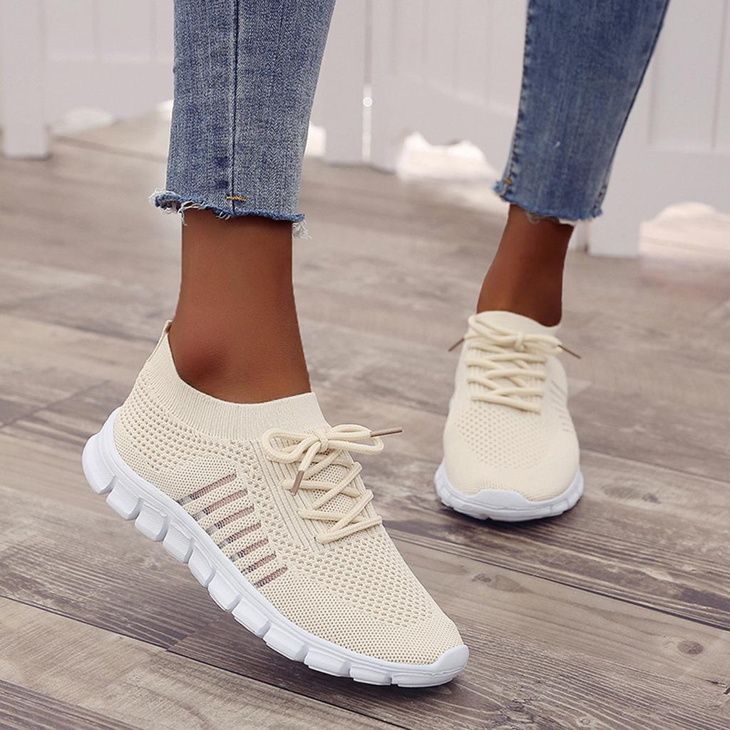 Orthopedische Dames Sneakers Mesh Ademend Lichtgewicht Sportschoenen Casual Dagelijks Comfort Turkooijs Roze | Sulvida
