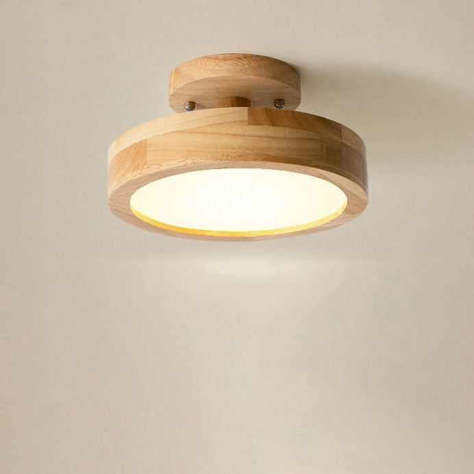 Plafondlamp Hout LED Rond Modern Design Eetkamer Slaapkamer Gang Warm Wit Neutraal Koel Dimbaar Woonkamer | Sulvida