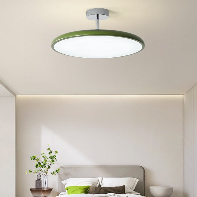 Vintage Plafondlamp Metaal Acryl Rond Dimbaar LED Verlichting Woonkamer Slaapkamer Restaurant 30-50cm | Sulvida