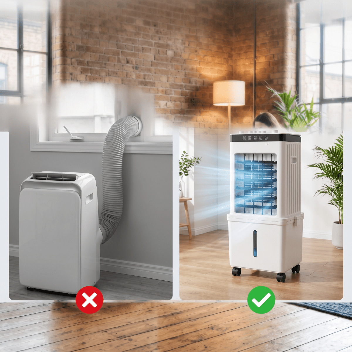 Mobiele Luchtkoeler 3-in-1 Ventilator met Bevochtiging Luchtzuivering Verrijdbaar Verstelbaar IJstank Timer | Sulvida
