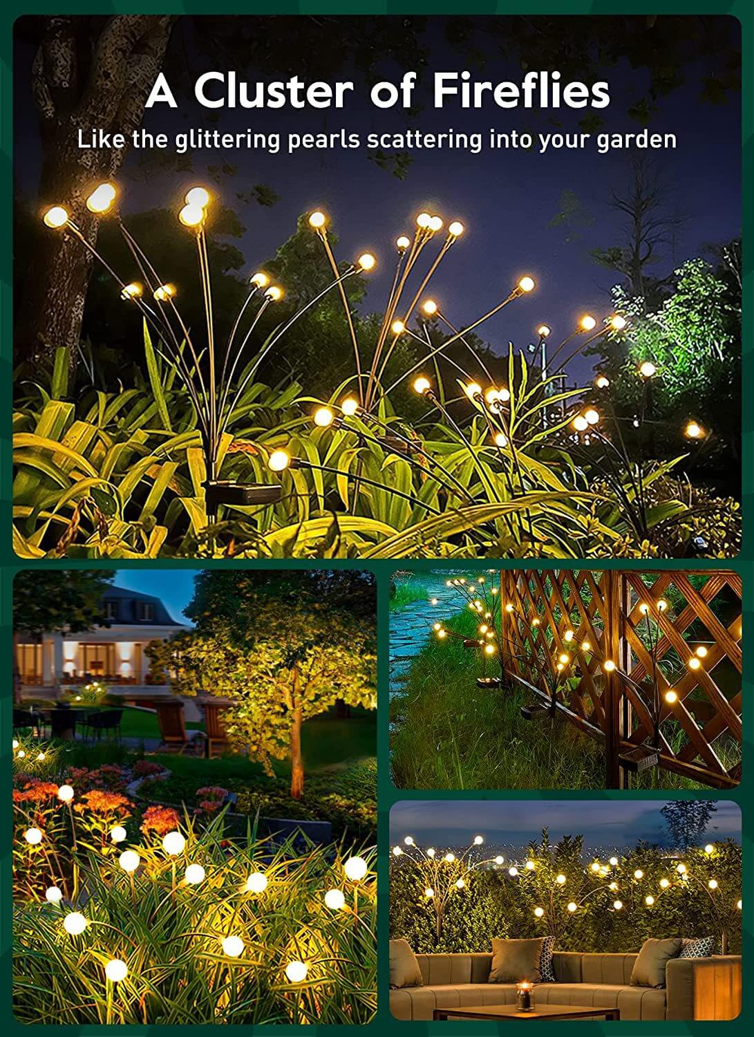 Solar Tuinprikker met LED-verlichting voor Paden en Borders Moderne Buitenlamp Wit Automatisch Zonnepaneel | Sulvida