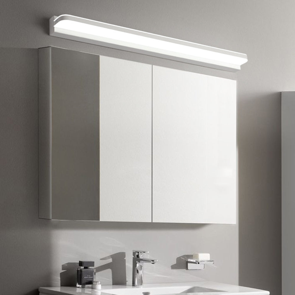 Rechthoekige LED Wandlamp met Spiegelverlichting Roestvrij Staal Driekleuren Schakelbaar Badkamer Slaapkamer | Sulvida