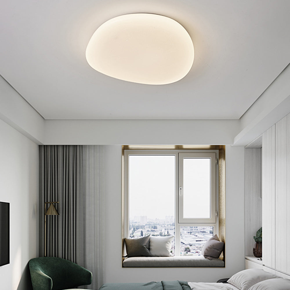 LED Plafondlamp Organische Vorm Metaal PE Dimbaar 3 Kleurtemperaturen Modern Design Woonkamer Slaapkamer Eetkamer | Sulvida