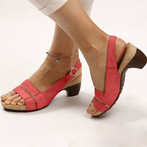 Orthopedische Dames Sandalen Leren Plateausandalen Voetsteun Comfortabel Zomerschoeisel Voor Dagelijks | Sulvida