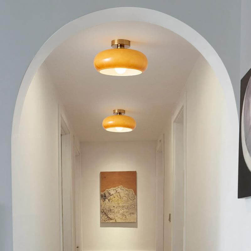 Glazen Hanglamp Bol Ø27cm Messing Pendant Light Eetkamer Woonkamer Hal Retro Ronde Plafondverlichting | Sulvida