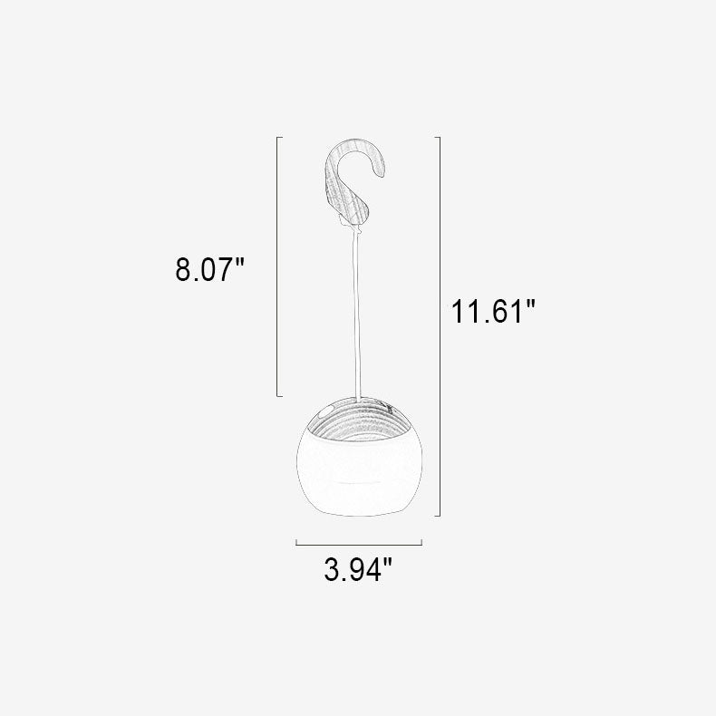 USB LED Buiten Hanglamp met Haak Draagbaar 12 Uur Tuinverlichting Camping Lamp Camping Dimbaar Buitenlamp | Sulvida