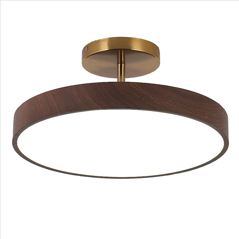 Plafondlamp Rond Houtlook LED Natuurlijke Warmte Moderne Minimalistische Sfeerverlichting voor Woonkamer | Sulvida
