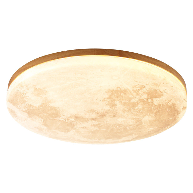 Plafondlamp Rond Hout LED Acryl Lichtbron Woonkamer Slaapkamer Sfeervol Minimalistisch Design Modern Interieur | Sulvida