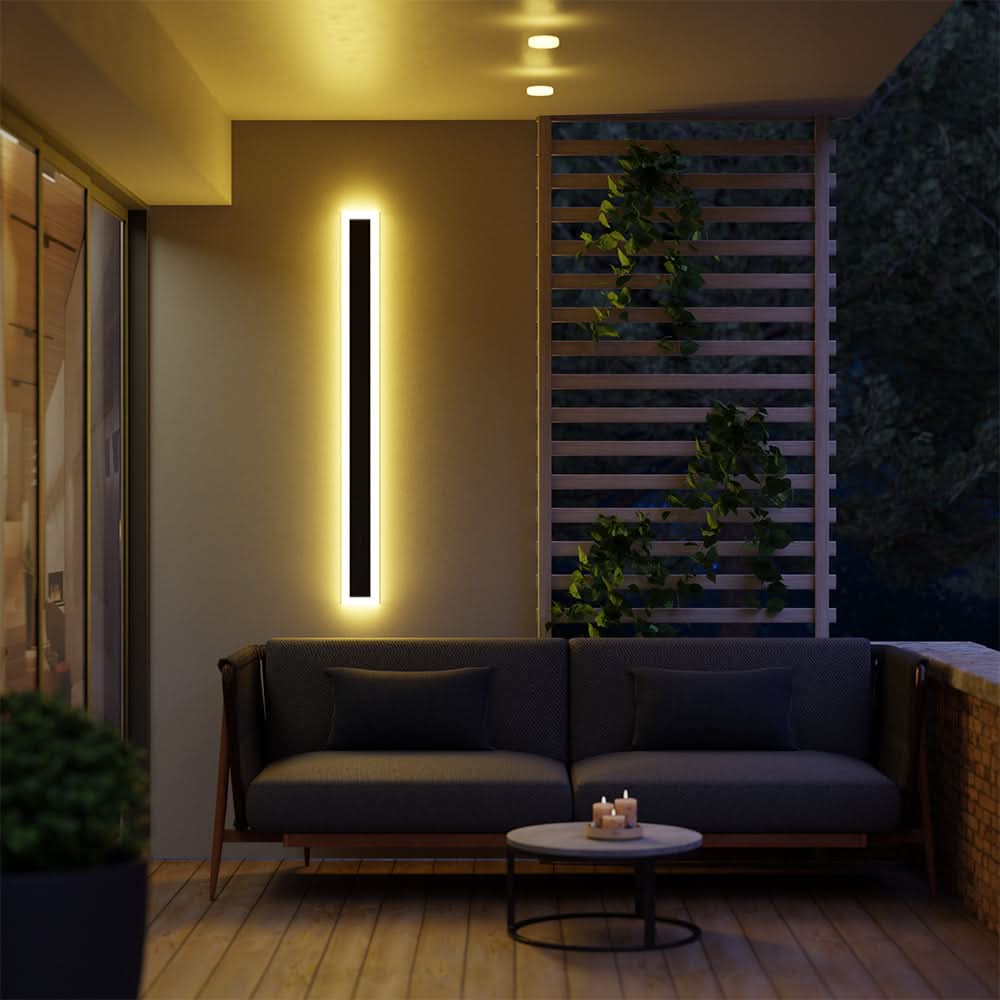 Moderne buitenwandlamp aluminium waterdicht tuinverlichting balkonverlichting terraslamp gevel buitenlamp | Sulvida