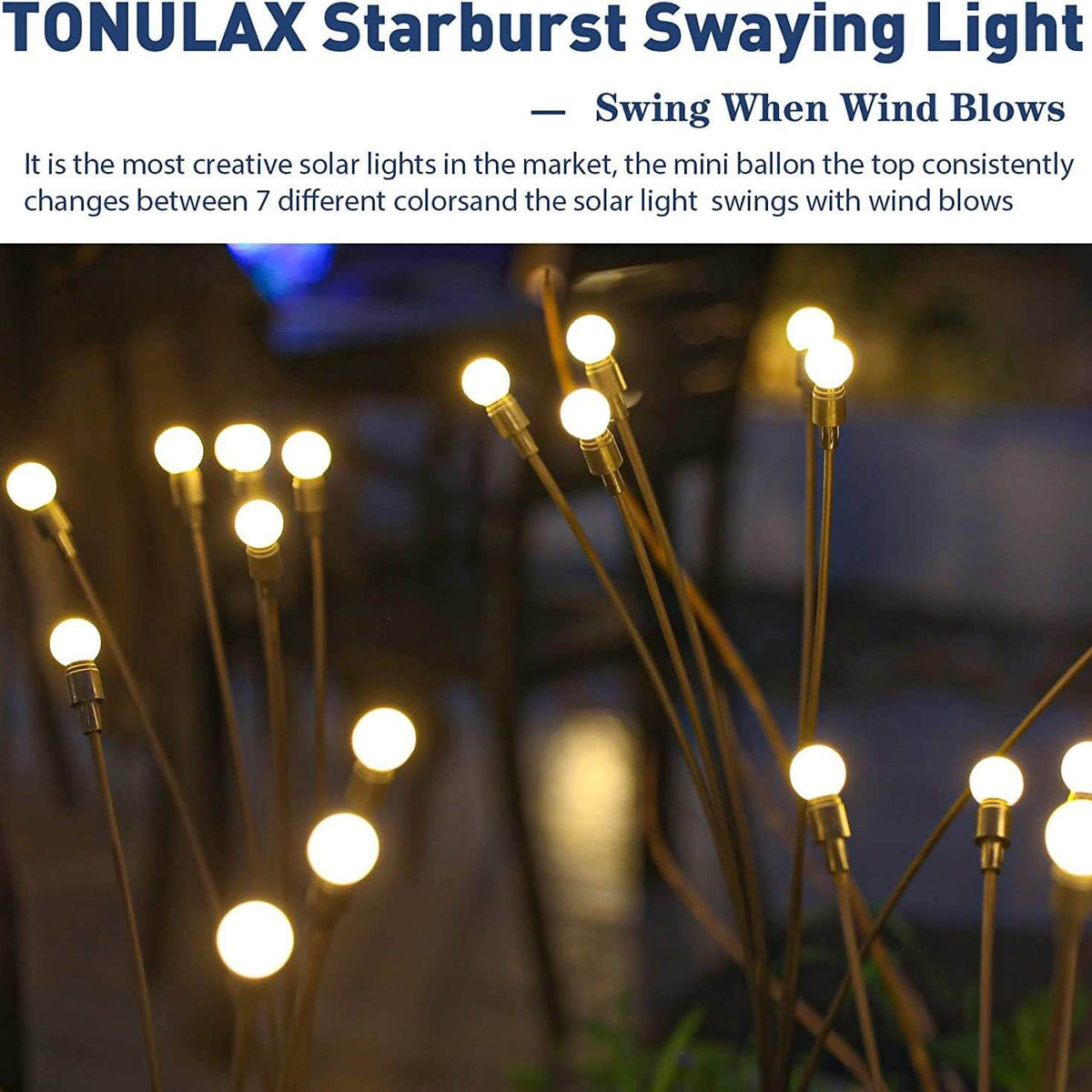 Solar Tuinprikker met LED-verlichting voor Paden en Borders Moderne Buitenlamp Wit Automatisch Zonnepaneel | Sulvida
