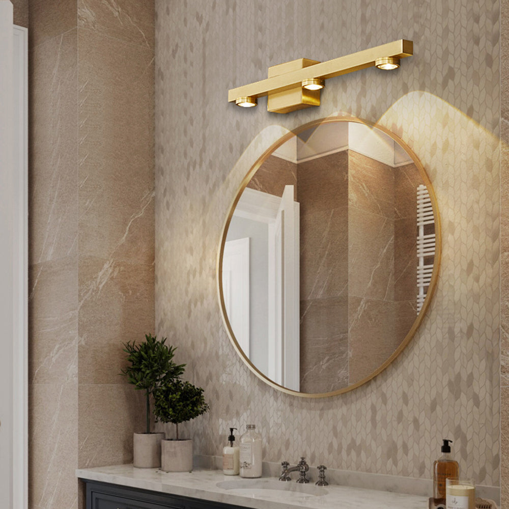 Moderne LED Wandlamp Metaal Spiegel Verlichting Zwart Goud Badkamer Slaapkamer Woonkamer 2-8 Lichtpunten | Sulvida