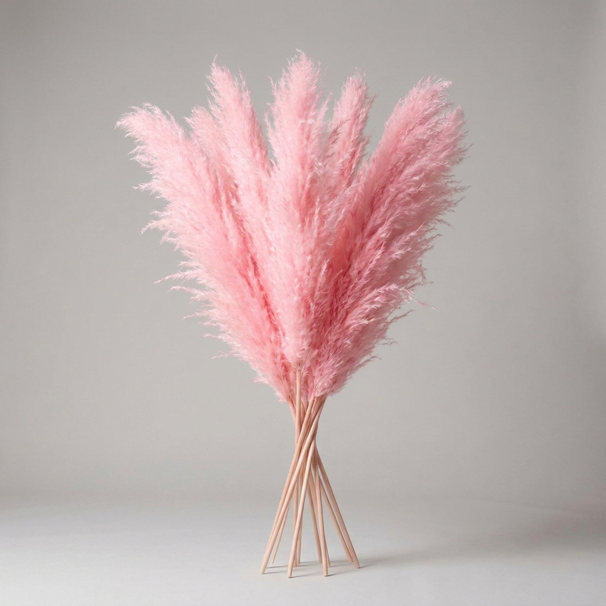 Kunsttakken Pampasgras 65cm Naturel Wit Beige Roze Droogbloemen Vaas Decoratie Boho Stijl Woonkamer Interieur | Sulvida