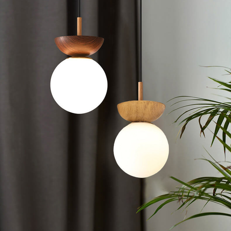 Glazen Hanglamp Metalen Frame Rond Design Woonkamer Slaapkamer Minimalistisch Sfeerlicht Plafondlamp | Sulvida