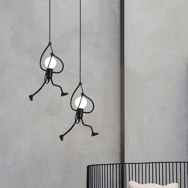 Hanglamp Figuur Metaal Zwart Wit LED E27 Woonkamer Eetkamer Slaapkamer Modern Design Plafondverlichting | Sulvida