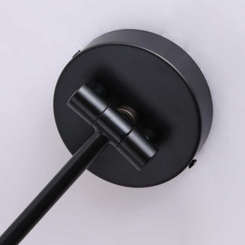 Verstelbare wandlamp met houtkleur metalen kap Scandinavisch design slaapkamer woonkamer modern leeslamp | Sulvida
