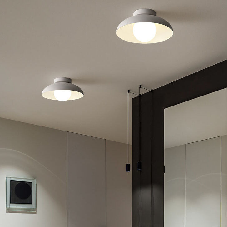 Glazen plafondlamp ijzer glas 30 cm semi-flush industrieel modern interieur wandverlichting woonkamer slaapkamer | Sulvida