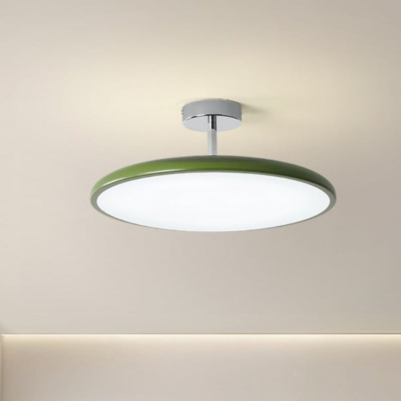 Vintage Plafondlamp Metaal Acryl Rond Dimbaar LED Verlichting Woonkamer Slaapkamer Restaurant 30-50cm | Sulvida
