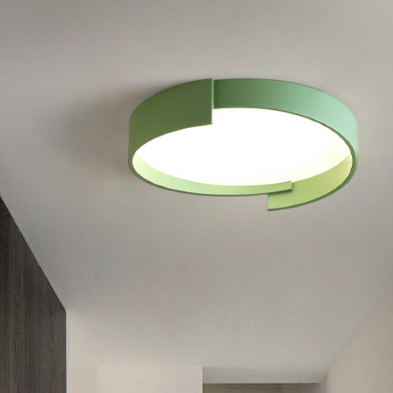 Dubbele Laags Plafondlamp LED Rond Metaal Acryl Dimbaar Wit Grijs Groen Goud Elegant Modern Interieur | Sulvida