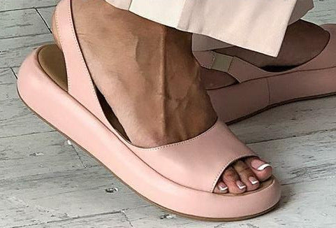 Platte sandalen voor dames met comfortabele zool wandelschoenen lente zomer vijf kleuren casual comfort | Sulvida